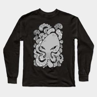 Octopus Squid Kraken Cthulhu Sea Creature - Harbour Mist Long Sleeve T-Shirt